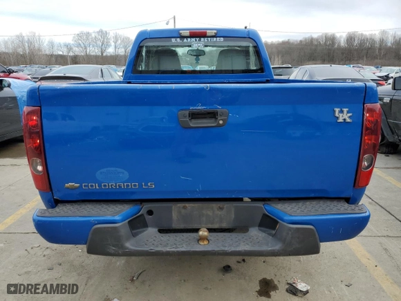 2008 Chevrolet Colorado Work Truck with VIN 1GCCS149588159535, listed as a Copart auction lot 45871475 with 296,065 mi miles and Salvage Title. Bid and sale history available at carsss.com. Image 6.