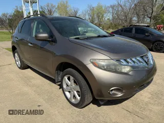 2009 Nissan Murano SL with VIN JN8AZ18U49W026008, listed as a Copart auction lot 51534685 with 179,437 mi miles and Clean Title. Bid and sale history available at carsss.com. Image 1.