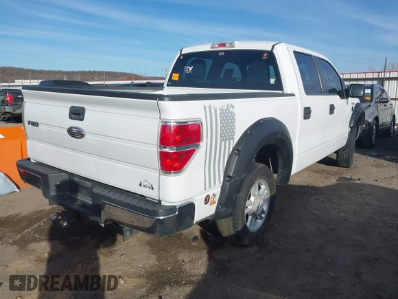 2010 Ford F-150 XL with VIN 1FTEW1CW2AFD88390, listed as a IAAI auction lot 41039865 with 157,815 mi miles. Bid and sale history available at carsss.com. Image 4.