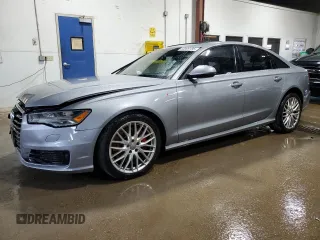 2016 Audi A6 Prestige with VIN WAUHGAFC1GN080778, listed as a Copart auction lot 60999185 with 62,447 mi miles and Salvage title. Bid and sale history available at DreamBid. Image 1.