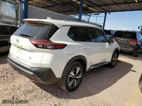 2023 Nissan Rogue SL with VIN JN8BT3CA4PW414366, listed as a Copart auction lot 46096165 with 19,753 mi miles and Salvage Title. Bid and sale history available at carsss.com. Image 3.