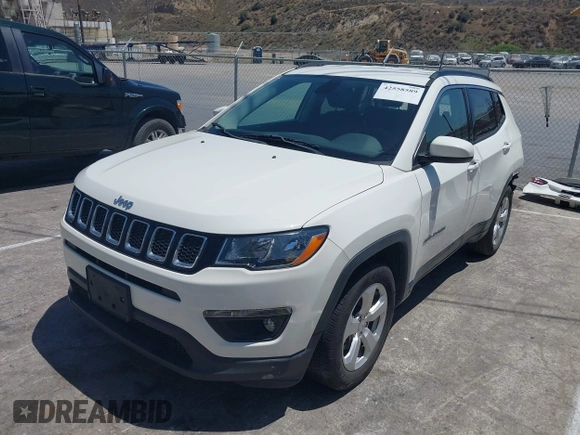 2020 Jeep Compass Latitude with VIN 3C4NJCBB6LT212525, listed as a IAAI auction lot 42558589 with Not provided miles and . Bid and sale history available at DreamBid. Image 2.