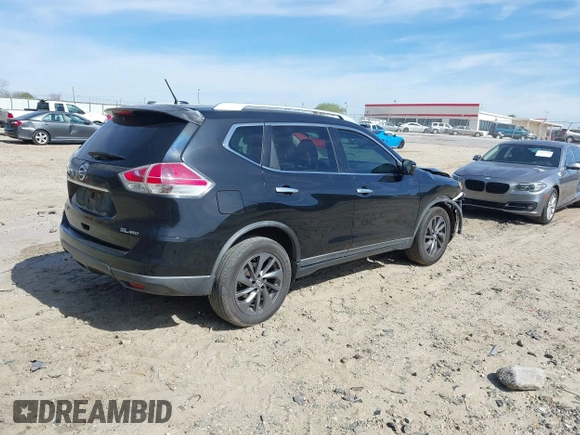 2016 Nissan Rogue SV with VIN KNMAT2MV8GP695049, listed as a IAAI auction lot 41826587 with 220,507 mi miles. Bid and sale history available at carsss.com. Image 4.