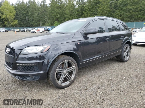 2013 Audi Q7 S line Prestige with VIN WA1DGAFE9DD015594, listed as a Copart auction lot 57185845 with 123,525 mi miles and Clean title. Bid and sale history available at DreamBid. Image 1.
