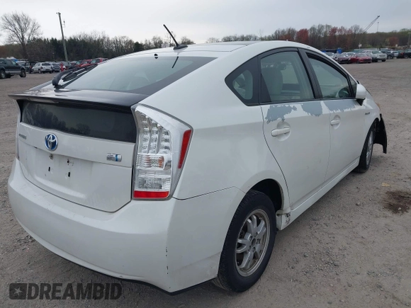 2010 Toyota Prius II with VIN JTDKN3DU7A0112031, listed as a IAAI auction lot 42013151 with 1 mi miles. Bid and sale history available at carsss.com. Image 4.