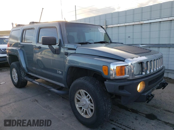 2007 Hummer H3 SUV with VIN 5GTDN13E078227404, listed as a Copart auction lot 78412944 with 155,757 mi miles and Clean Title. Bid and sale history available at carsss.com. Image 4.