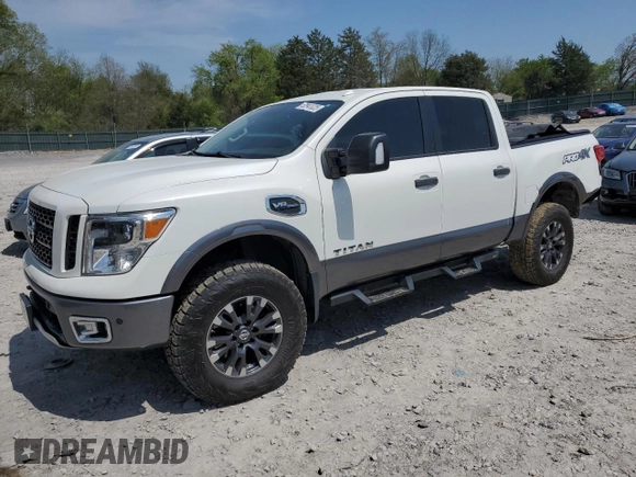 2017 Nissan Titan SV with VIN 1N6AA1E53HN570453, listed as a Copart auction lot 52941025 with 146,705 mi miles and Salvage title. Bid and sale history available at DreamBid. Image 1.