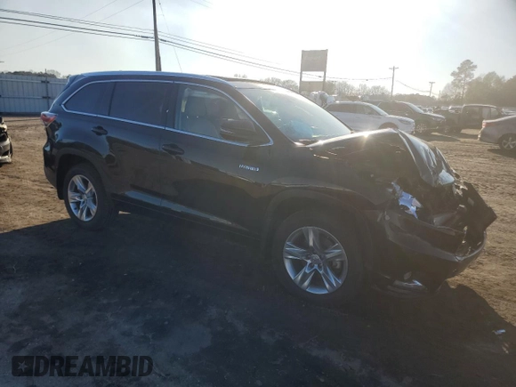 2015 Toyota Highlander Hybrid Limited with VIN 5TDDCRFH1FS013467, listed as a Copart auction lot 46098415 with 58,337 mi miles and Salvage Title. Bid and sale history available at carsss.com. Image 4.
