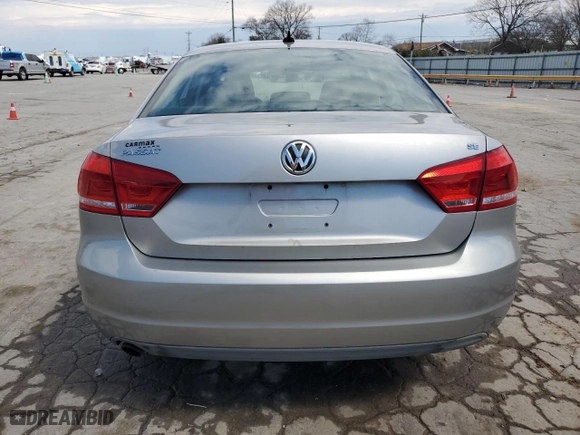 2013 Volkswagen Passat SE w/Sunroof with VIN 1VWBH7A33DC133663, listed as a Copart auction lot 50698795 with 161,053 mi miles and Salvage Title. Bid and sale history available at carsss.com. Image 6.
