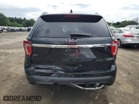 2017 Ford Explorer XLT with VIN 1FM5K7D85HGB28256, listed as a Copart auction lot 61349915 with 87,560 mi miles and Salvage title. Bid and sale history available at DreamBid. Image 6.