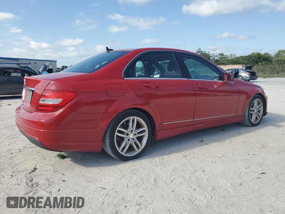 2013 Mercedes-Benz C-Class C 250 Sport with VIN WDDGF4HB9DA806032, listed as a Copart auction lot 52032625 with 129,803 mi miles and Salvage Title. Bid and sale history available at carsss.com. Image 3.