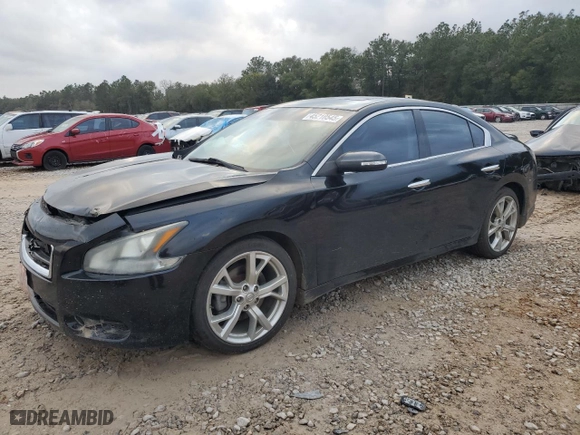 2012 Nissan Maxima 3.5 SV with VIN 1N4AA5AP8CC860795, listed as a Copart auction lot 45210545 with 176,581 mi miles and Salvage Title. Bid and sale history available at carsss.com. Image 1.