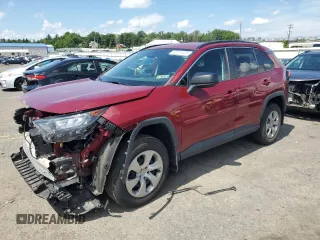 2021 Toyota RAV4 LE with VIN 2T3F1RFV8MW196298, listed as a Copart auction lot 63111475 with 31,608 mi miles and Salvage title. Bid and sale history available at DreamBid. Image 1.