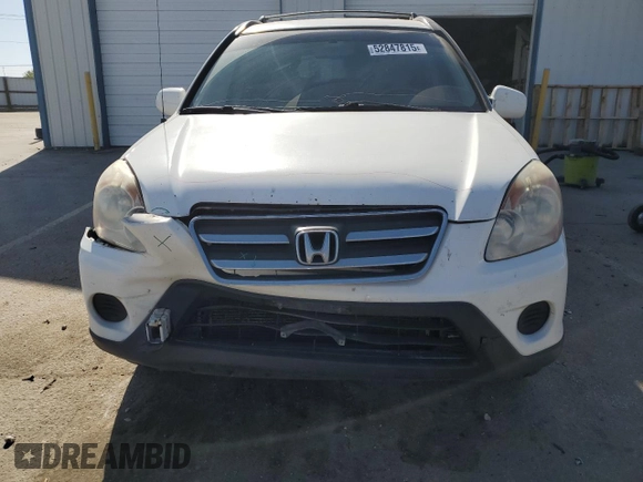 2005 Honda CR-V EX SE with VIN JHLRD789X5C032227, listed as a Copart auction lot 52847815 with 302,341 mi miles and Salvage Title. Bid and sale history available at carsss.com. Image 5.