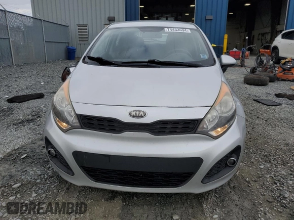 2013 Kia Rio LX with VIN KNADM5A38D6851068, listed as a Copart auction lot 74433694 with 258,009 mi miles and Clean Title. Bid and sale history available at DreamBid. Image 5.