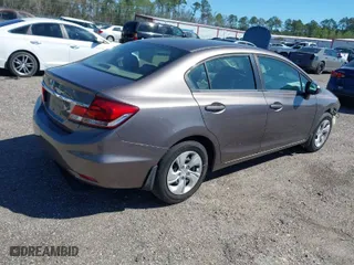 2015 Honda Civic Sedan LX with VIN 19XFB2F56FE008784, listed as a IAAI auction lot 41781528 with 176,718 mi miles. Bid and sale history available at carsss.com. Image 4.