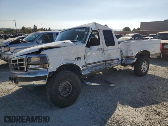 1996 Ford F-250 with VIN 1FTHX25F1TEA60108, listed as a Copart auction lot 75270254 with 205,770 mi miles and Salvage Title. Bid and sale history available at DreamBid. Image 1.