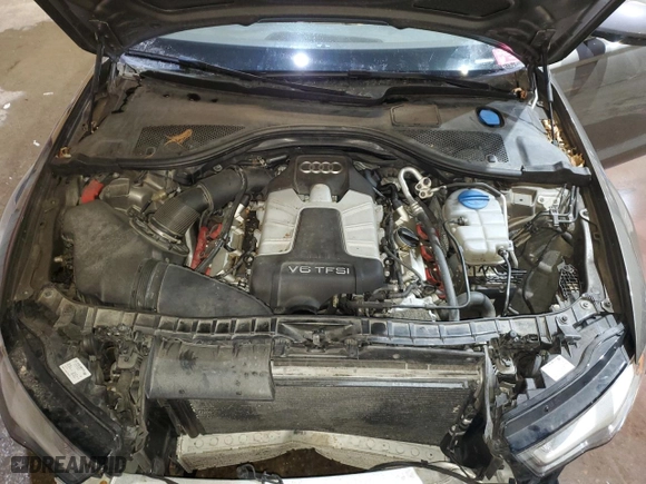 2015 Audi A6 3.0T Premium Plus with VIN WAUFGAFC7FN034636, listed as a Copart auction lot 43754865 with 84,000 mi miles and Salvage Title. Bid and sale history available at carsss.com. Image 11.