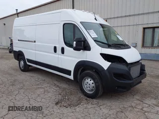 2023 Ram ProMaster Cargo with VIN 3C6LRVDG9PE603061, listed as a IAAI auction lot 41978109 with 12,921 mi miles. Bid and sale history available at carsss.com. Image 1.