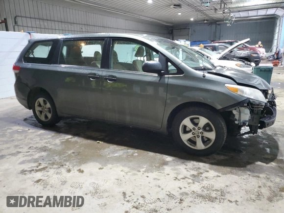 2012 Toyota Sienna with VIN 5TDKA3DC0CS010900, listed as a Copart auction lot 43432715 with 135,395 mi miles and Salvage Title. Bid and sale history available at DreamBid. Image 4.