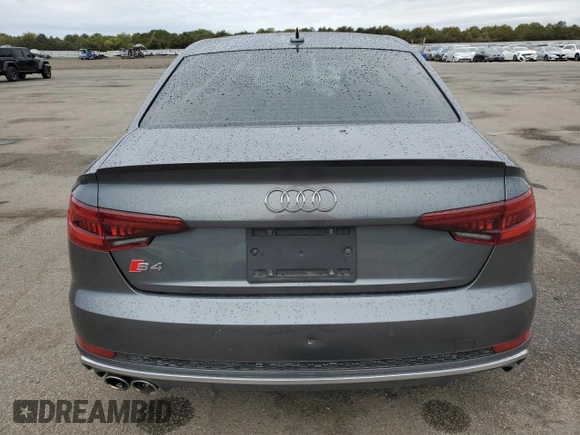 2018 Audi S4 Premium Plus with VIN WAUB4AF4XJA202043, listed as a Copart auction lot 72751834 with 70,760 mi miles and Salvage Title. Bid and sale history available at carsss.com. Image 6.