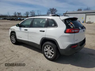 2015 Jeep Cherokee Sport with VIN 1C4PJMAB3FW647906, listed as a Copart auction lot 50227535 with 110,097 mi miles and Salvage Title. Bid and sale history available at carsss.com. Image 2.