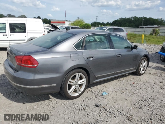 2014 Volkswagen Passat TDI SEL Premium with VIN 1VWCN7A33EC120555, listed as a Copart auction lot 54353295 with 117,436 mi miles and Clean Title. Bid and sale history available at carsss.com. Image 3.