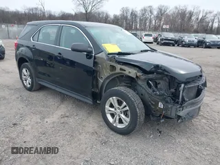 2017 Chevrolet Equinox LS with VIN 2GNALBEK6H1587846, listed as a IAAI auction lot 41612435 with 58,397 mi miles. Bid and sale history available at carsss.com. Image 1.