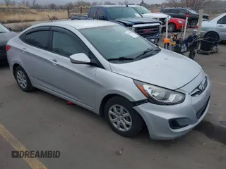 2012 Hyundai Accent GLS with VIN KMHCT4AE7CU181676, listed as a IAAI auction lot 41539969 with 161,419 mi miles. Bid and sale history available at carsss.com. Image 1.