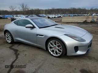 2018 Jaguar F-Type with VIN SAJDD1JV1JCK49348, listed as a Copart auction lot 47251675 with 49,771 mi miles and Salvage Title. Bid and sale history available at DreamBid. Image 4.