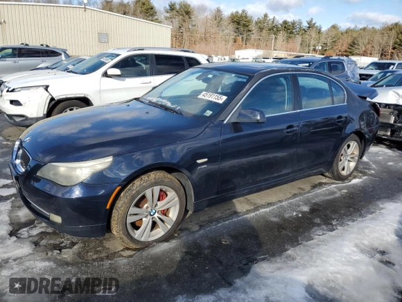 2010 BMW 5 Series 528i xDrive with VIN WBANV1C53AC445141, listed as a Copart auction lot 45191155 with 132,443 mi miles and Salvage Title. Bid and sale history available at carsss.com. Image 1.
