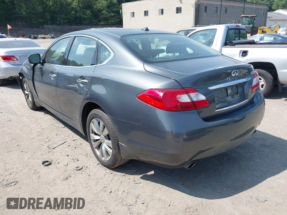 2012 Infiniti M with VIN JN1BY1AR3CM390550, listed as a IAAI auction lot 42797466 with 177,338 mi miles and . Bid and sale history available at DreamBid. Image 3.