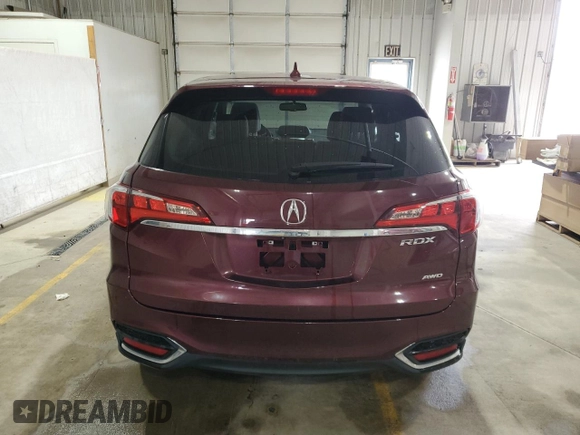 2016 Acura RDX Technology with VIN 5J8TB4H5XGL030325, listed as a Copart auction lot 53808115 with 138,368 mi miles and Salvage title. Bid and sale history available at DreamBid. Image 6.