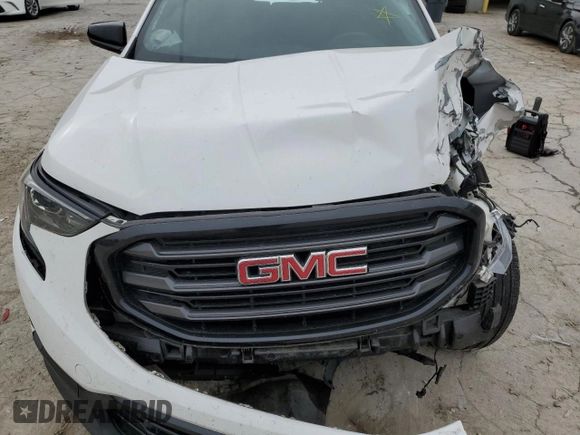 2020 GMC Terrain SLE with VIN 3GKALTEVXLL222431, listed as a Copart auction lot 80990714 with 69,204 mi miles and Salvage title. Bid and sale history available at DreamBid. Image 14.