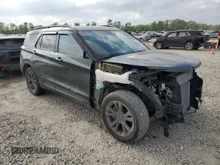 2022 Ford Explorer XLT with VIN 1FMSK7DH5NGC38366, listed as a Copart auction lot 51224835 with 24,909 mi miles and Salvage Title. Bid and sale history available at carsss.com. Image 4.