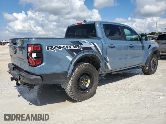 2024 Ford Ranger Raptor with VIN 1FTER4LR4RLE21079, listed as a Copart auction lot 73424754 with 2,141 mi miles and Salvage Title. Bid and sale history available at carsss.com. Image 3.
