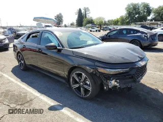 2025 Honda Accord Sport with VIN 1HGCY2F56SA010468, listed as a Copart auction lot 60351295 with 4,502 mi miles and Salvage title. Bid and sale history available at DreamBid. Image 4.