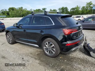 2021 Audi Q5 Premium Plus with VIN WA1BAAFY8M2011079, listed as a Copart auction lot 60714455 with 78,883 mi miles and Salvage title. Bid and sale history available at DreamBid. Image 2.