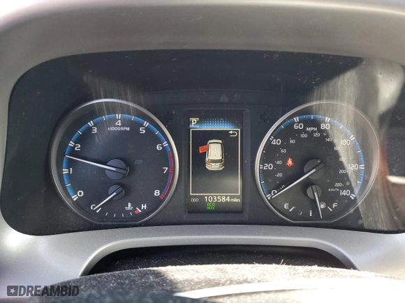 2018 Toyota RAV4 LE with VIN 2T3BFREV3JW787927, listed as a Copart auction lot 46825865 with 103,584 mi miles and Salvage Title. Bid and sale history available at carsss.com. Image 9.