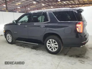 2024 Chevrolet Tahoe Premier with VIN 1GNSCSKD3RR276166, listed as a Copart auction lot 46035455 with 23,899 mi miles and Salvage title. Bid and sale history available at DreamBid. Image 2.
