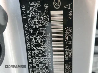 2019 Lexus UX 250h with VIN JTHU9JBH1K2000806, listed as a Copart auction lot 58068005 with 69,661 mi miles and Salvage title. Bid and sale history available at DreamBid. Image 13.