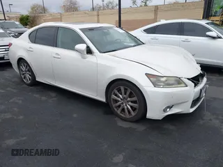 2014 Lexus GS 350 with VIN JTHBE1BL7E5030533, listed as a IAAI auction lot 42034624 with 189,027 mi miles. Bid and sale history available at carsss.com. Image 1.