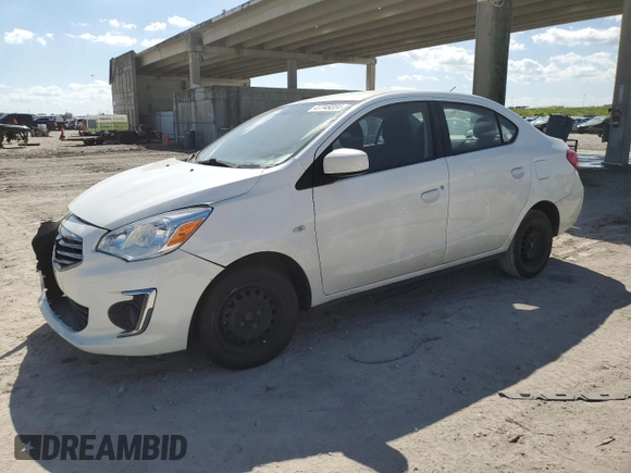 2019 Mitsubishi Mirage G4 ES with VIN ML32F3FJ4KHF14422, listed as a Copart auction lot 47749204 with 122,336 mi miles and Salvage Title. Bid and sale history available at carsss.com. Image 1.