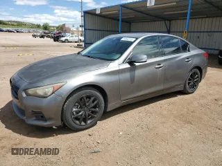 2014 Infiniti Q50 Premium z VIN JN1BV7AP5EM676753, wystawiony jako Copart lot #55850215 z przebiegiem 101 958 mil mil oraz Szkoda całkowita • Salvage title. Historia ofert i sprzedaży dostępna na DreamBid. Obrazek 1.