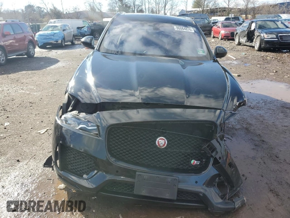 2018 Jaguar F-Pace S with VIN SADCM2FV0JA270717, listed as a Copart auction lot 86084874 with 120,025 mi miles and Salvage title. Bid and sale history available at DreamBid. Image 5.