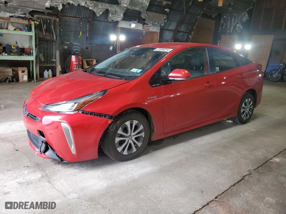 2019 Toyota Prius LE with VIN JTDL9RFU3K3005566, listed as a Copart auction lot 73356914 with 49,028 mi miles and Non Repairable. Bid and sale history available at carsss.com. Image 1.