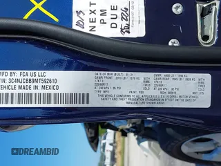2021 Jeep Compass Latitude с VIN 3C4NJCBB9MT592610, выставлен на аукционе IAAI как лот 37480459 с пробегом 47 607 миль миль и . История ставок и продаж доступна на DreamBid. Изображение 9.