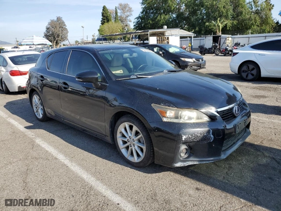 2011 Lexus CT 200h with VIN JTHKD5BH3B2029978, listed as a Copart auction lot 52156045 with 202,213 mi miles and Salvage Title. Bid and sale history available at carsss.com. Image 4.