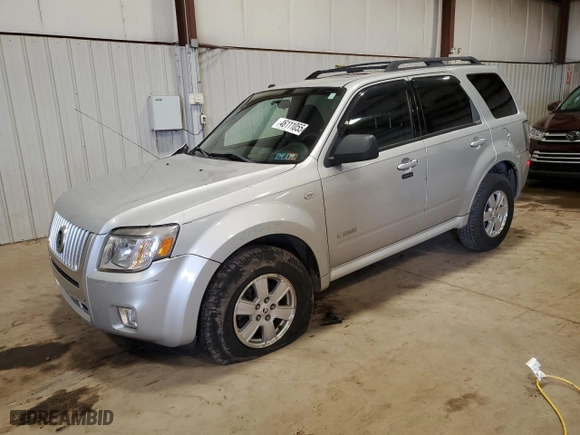2008 Mercury Mariner with VIN 4M2CU91158KJ54291, listed as a Copart auction lot 46111055 with 96,059 mi miles and Salvage Title. Bid and sale history available at carsss.com. Image 1.