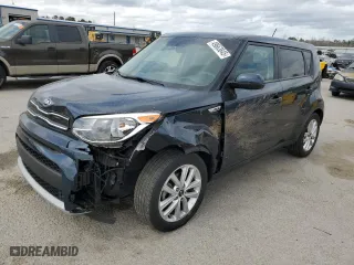 2019 Kia Soul + with VIN KNDJP3A58K7010202, listed as a Copart auction lot 49663845 with 56,645 mi miles and Salvage Title. Bid and sale history available at carsss.com. Image 1.